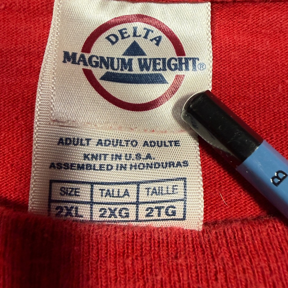 Vintage Y2K Delta Indiana Basketball Shirt Mens 2XL Red Long Sleeve IU Hoosiers - Picture 3 of 6